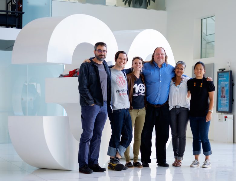 Ivan, Jeremy, Ellery, Ethan, Georgia, and Connie (a.k.a. NewsFrames Gang) at the MIT Media Lab, September 15 2016